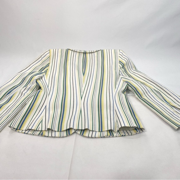 Ann Klein Vintage Striped Button Blazer Size S - Picture 4 of 10